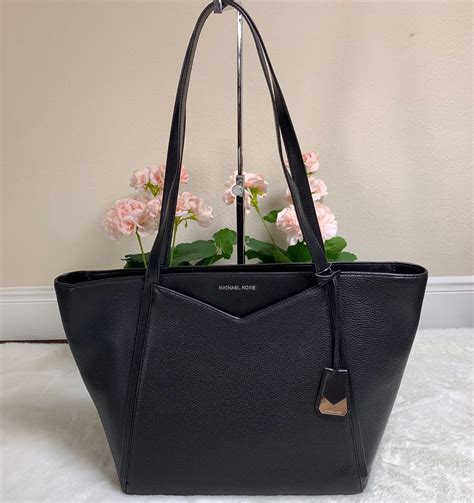 michael kors whitney totes|whitney large leather tote bag.